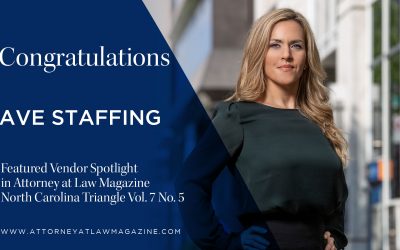 Ave Staffing Featured Vendor Spotlight in Attorney at Law Magazine